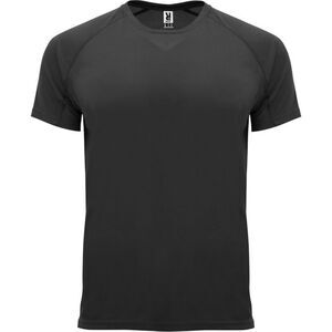 Roly Mens Bahrain Short-Sleeved Sports T-Shirt / Solid Black